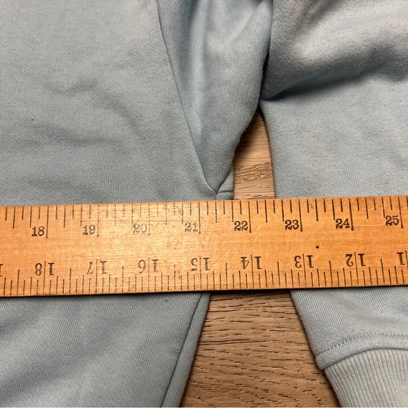 Alo Yoga Accolade Crew Neck Pullover Sweatshirt Blue Small ? Cut Tag - Picture 6 of 9